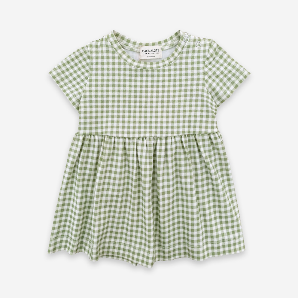 Vestido vichy verde