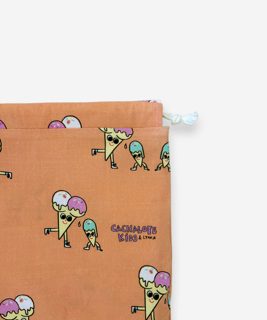 bolsa naranja detalle