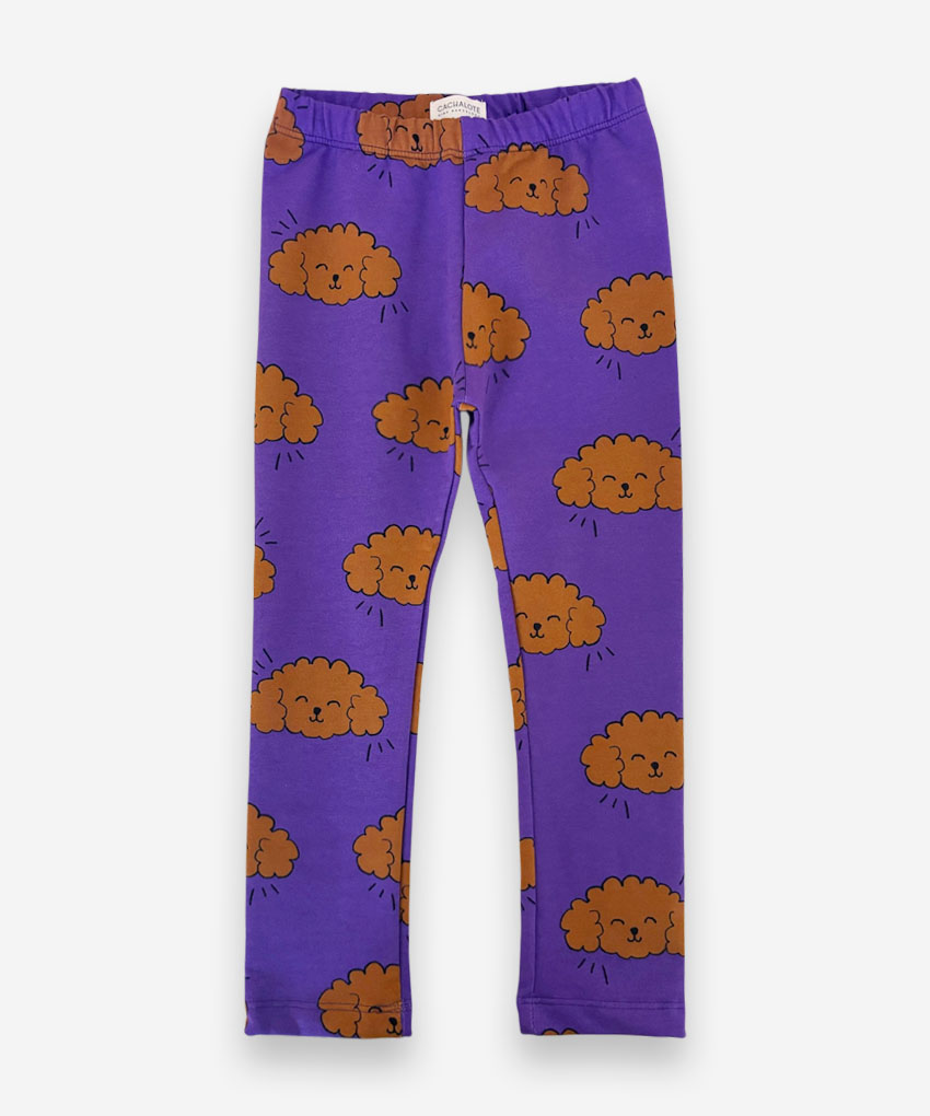 legging dogs lila