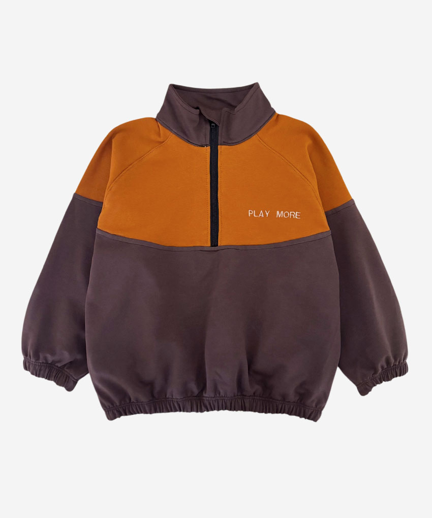 sudadera bordada cremallera